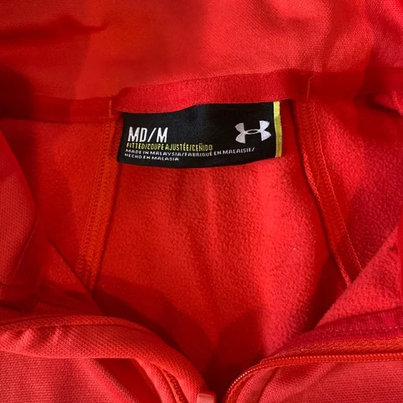 Under Armour UA 1271595 Womens Gamutlite 1/2 Zip Vest Jacket Size‎ M Coral - Picture 4 of 5